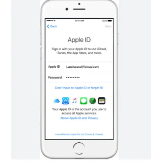 Apple ID US without two-factor authentication and iCloud activated