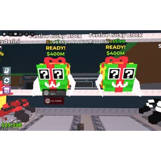 2x festive lucky blocks