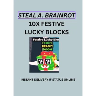 10X festive lucky blocks