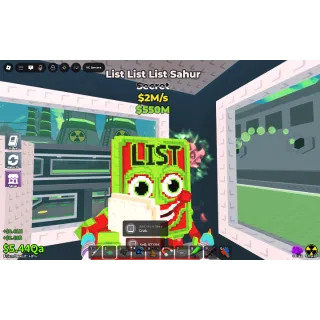  List list list sahur 