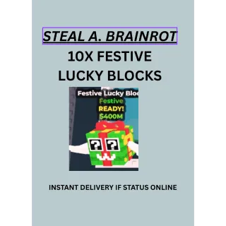 20X festive lucky blocks