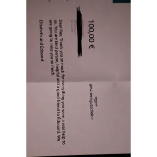 €100.00 EUR Amazon