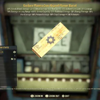 ALIGNED FLAMER BARREL