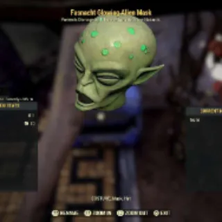 GLOWING ALIEN MASK