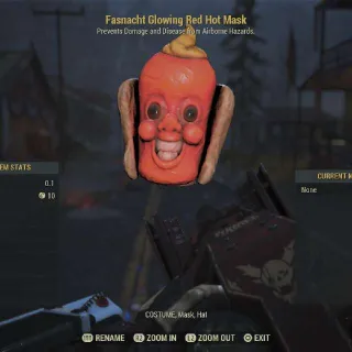 GLOWING RED HOT MASK