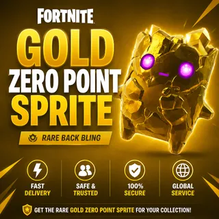 🟨✨ Gold Zero Point Sprite | Instant Delivery | Rare Fortnite Companion | Full Ownership
