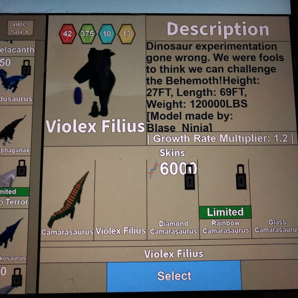 Bundle Dinosaur Simulator 1mdna In Game Items Gameflip - pitch black game roblox