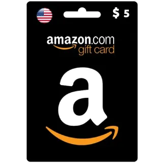 $5.00 USD Amazon Gift Card (Instant Delivery)