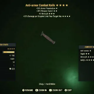 Invisible Knife 4 Star