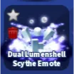 DUAL LUMENSHELL SCYTHE EMOTE - BLADE BALL