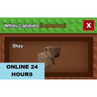 GROW A GARDEN WINDY CAPYBARA