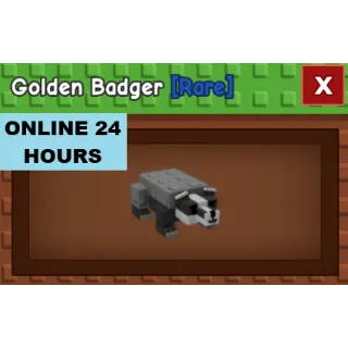GROW A GARDEN GOLDEN BADGER