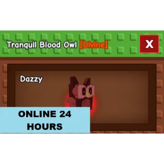 GROW A GARDEN TRANQUIL BLOOD OWL