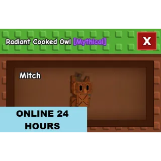 GROW A GARDEN RADIANT COOKED OWL