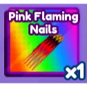 PINK FLAMING NAILS - BADDIES