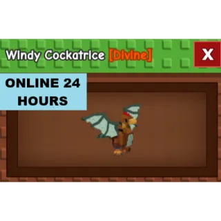 GROW A GARDEN WINDY COCKATRICE