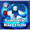 DUAL STELLAR BLADE EMOTE - BLADE BALL