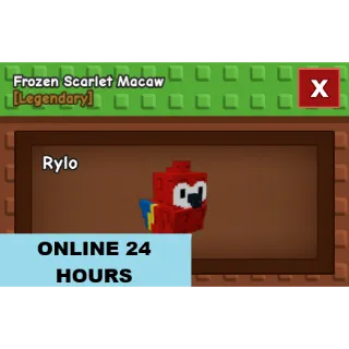 GROW A GARDEN FROZEN SCARLET MACAW