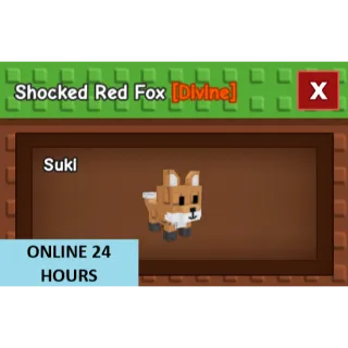 GROW A GARDEN SHOCKED RED FOX