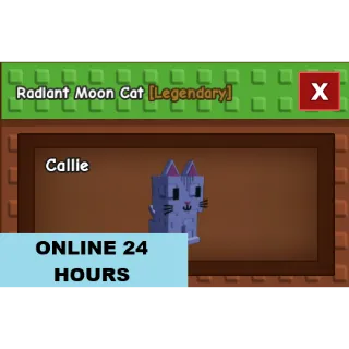 GROW A GARDEN RADIANT MOON CAT