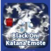 BLACK ONI KATANA EMOTE - BLADE BALL