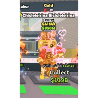 GOLD CHICLETEIRINA BICICLETEIRINA