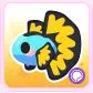 BLUE BETTA FISH STICKER