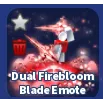 DUAL FIREBLOOM BLADE EMOTE - BLADE BALL