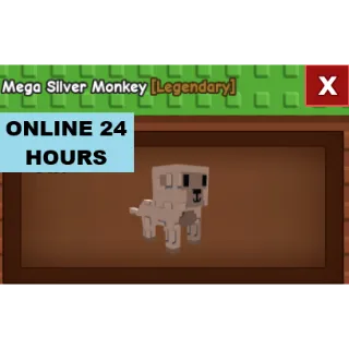 GROW A GARDEN MEGA SILVER MONKEY