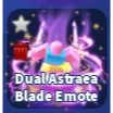 DUAL ASTRAEA BLADE EMOTE - BLADE BALL