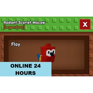 GROW A GARDEN RADIANT SCARLET MACAW