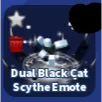 DUAL BLACK CAT SCYTHE EMOTE - BLADE BALL
