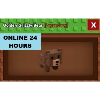 GROW A GARDEN GOLDEN GRIZZLY BEAR