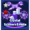 CRYSTAL SCISSORS EMOTE - BLADE BALL