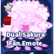 DUAL SAKURA FAN EMOTE - BLADE BALL