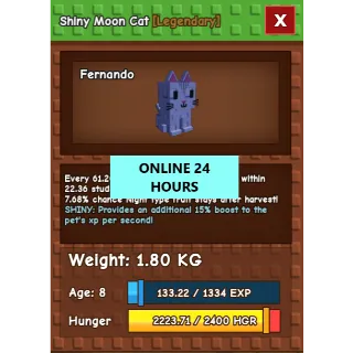 GROW A GARDEN SHINY MOON CAT