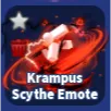 KRAMPUS SCYTHE EMOTE - BLADE BALL