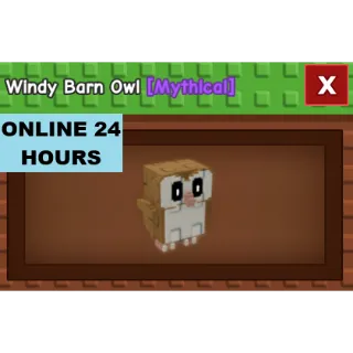 GROW A GARDEN WINDY BARN OWL