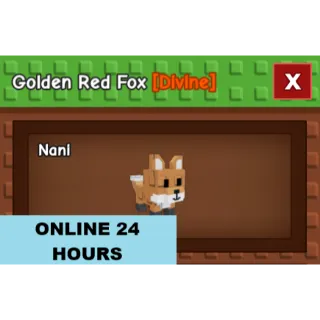 GROW A GARDEN GOLDEN RED FOX