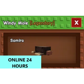 GROW A GARDEN WINDY MOLE