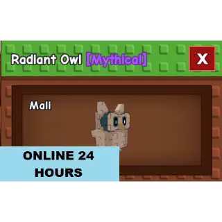 GROW A GARDEN RADIANT OWL