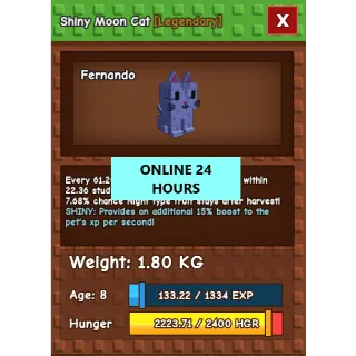 GROW A GARDEN SHINY MOON CAT