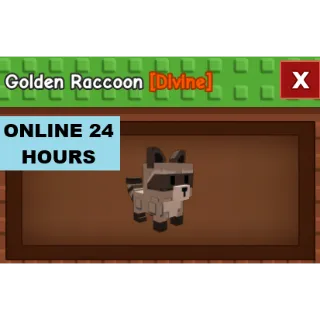 GROW A GARDEN GOLDEN RACCOON