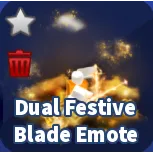 DUAL FESTIVE BLADE EMOTE - BLADE BALL