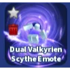 DUAL VALKYRIEN SCYTHE EMOTE - BLADE BALL