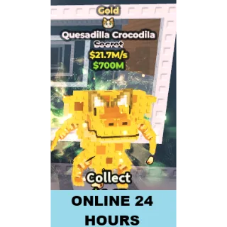GOLD QUESADILLA CROCODILA