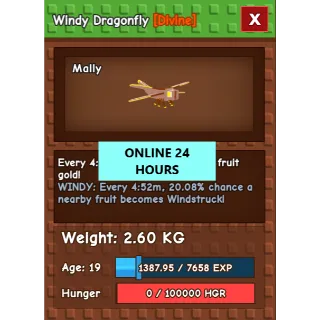 GROW A GARDEN WINDY DRAGONFLY