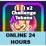 X2 CHALLENGE TOKENS- SPONGEBOB TOWER DEFENSE