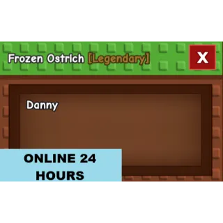 GROW A GARDEN FROZEN OSTRICH