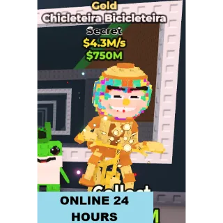 GOLD CHICLETEIRA BICICLETEIRA